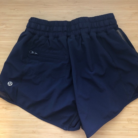 Navy Blue Lululemon Hotty shorts - Picture 2 of 4